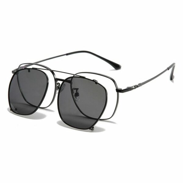 Housruse Sonnenbrille Clip-polarisierte zweifarbige Sonnenbrille, abnehmbare Doppelbrille (1-St)