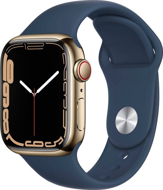 Apple Watch Series 7 GPS + Cellular, 41mm Smartwatch (4,83 cm/1,9 Zoll, Watch OS 8)