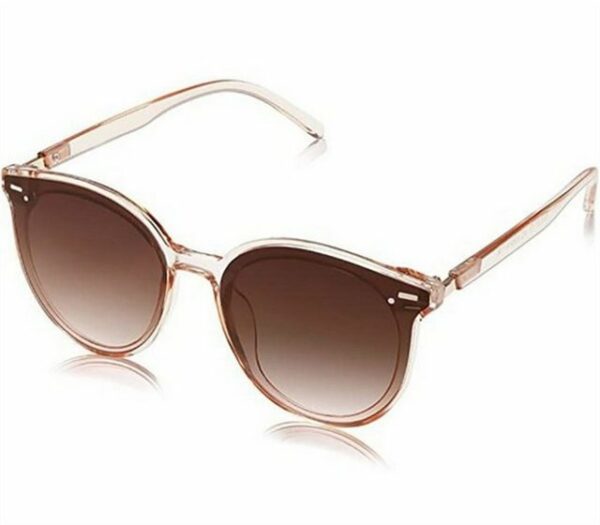 HOMLY Sonnenbrille Damen-Sonnenbrille, runde Vintage-Sonnenbrille in Jelly-Farbe (1-St)