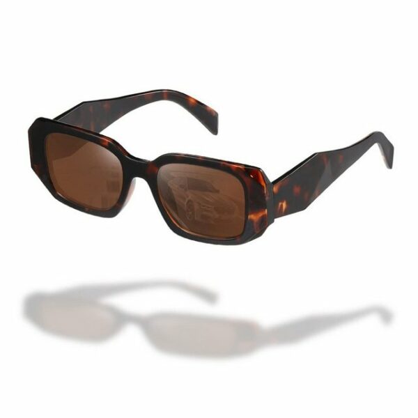 MAGICSHE Sonnenbrille Rechteckige Sonnenbrillen für Damen und Herren Retro Mode UV beständige Sonnenbrille