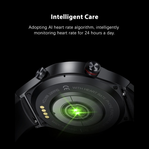 QW33 1,28 Zoll Smartwatch IP67 wasserdichte Sportuhr BT5.1 Intelligente Uhr Fitness Tracker Multifunktionsuhr Kompatibel mit Android5.0 / iOS10.0