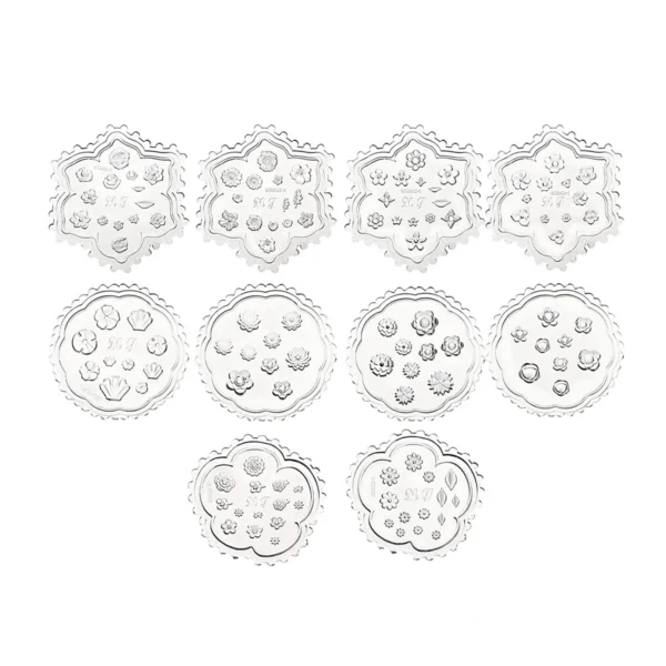 10 Pcs Flower Polymer Clay Molds Mini Resin Polymer Clay Small Flower Mold Daisy Clay Molds