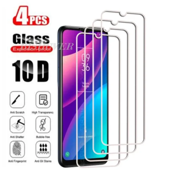 4Pcs Tempered Glass For TCL 40 SE TCL 40SE TCL40SE 6156A 6156A1 6.75" 2023 Screen Protector Phone Protective Glass Film 9H