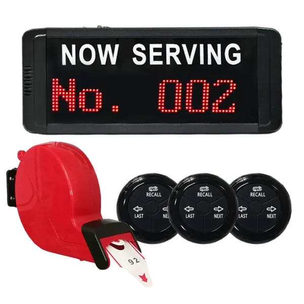 Factory Sales Broadcasting Wireless Queue Number Waiting Call System with Take A Number Ticket Dispenser Machine