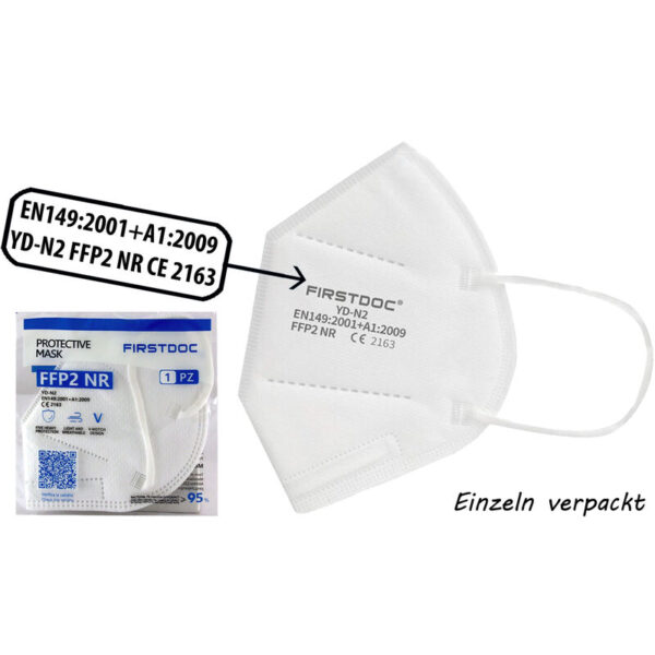 Firstdoc - FFP2 10er Set Atemschutzmaske Mundschutz Maske Mund Nasen Schutz ce 2163 Zertifikat