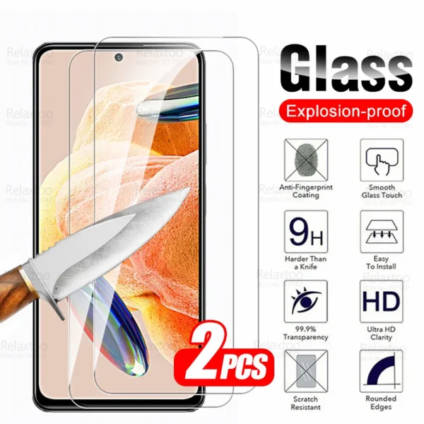 For Xiaomi Redmi Note 12R Pro 4G Glass 2Pcs Protective Tempered Glass Readmi Note12RPro Note 12RPro Screen Protectors Cover Film