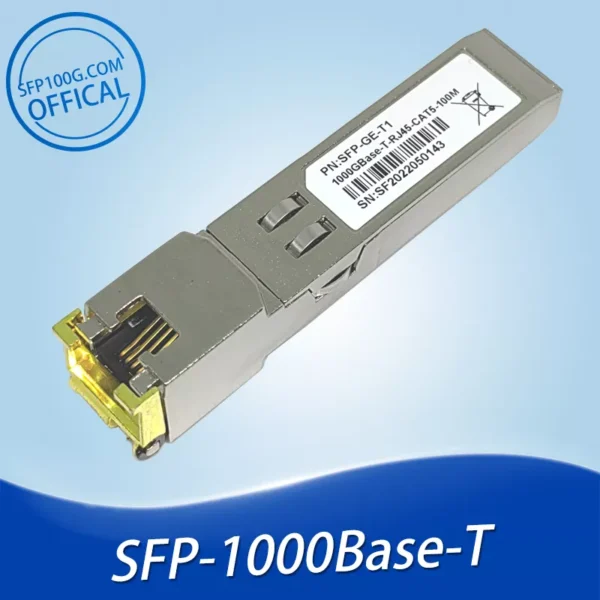 Force10 GP-SFP2-1T Fortinet FN-TRAN-GC FS-TRAN-GC FG-TRAN-GC Intel E1GSFPT 1000Base-T Copper SFP Module
