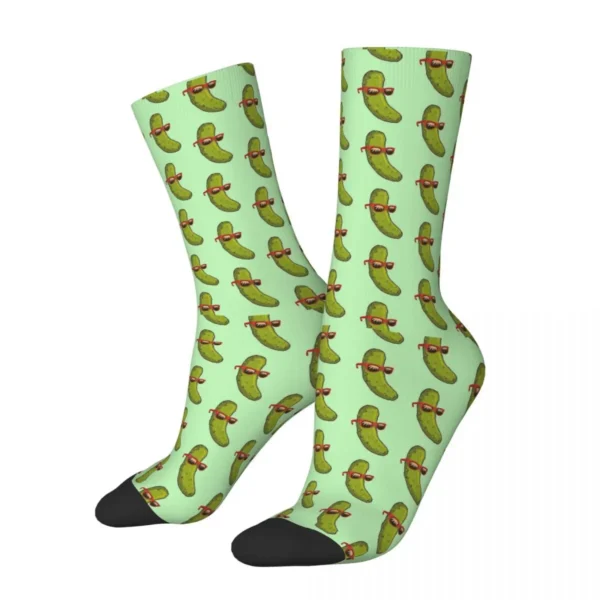 Fresh Pickle Socks Shopping 3D Print Boy Girls Mid-calf Sock