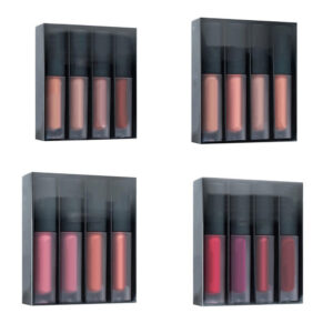 Gwong 4-teiliges Frauen-Feuchtigkeitscreme-Mattfl¨¹ssigkeit-Lipgloss-Lippenstift-Set f¨¹r Kosmetik und Make-up