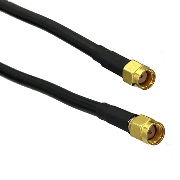 RG58 Cable RP-SMA Male Jack to RP-SMA Male Jack Crimp RF Coaxial Jumper Pigtail Wire Terminal Straight 4inch~20M