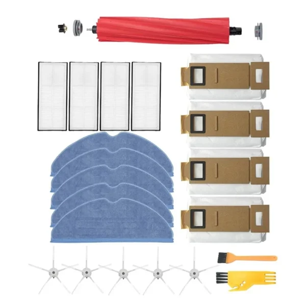 Replacement For Xiaomi Roborock S7 / T7S Plus Mop Rag Bag Hepa Filter Side Roller Brush Vacuum Cleaner Spare Parts Parts