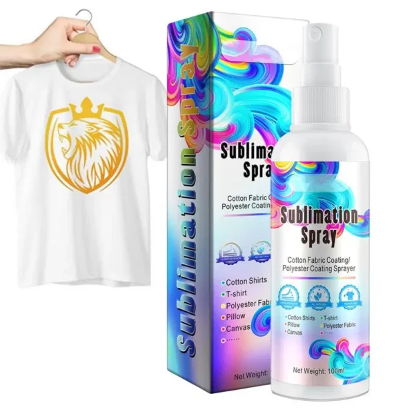Sublimation Coating Spray For Cotton Quick Dry Fabric Adhesion Spray For T-Shirts Pillows Canvas Bags Cloths Printing Drawing