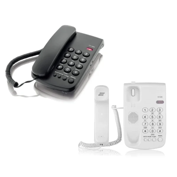 TCF-2000 Fixed Line Phone Redial/Pause/Flash/Hold Ring Tone Adjustable Desktop