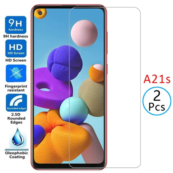 tempered glass for samsung a21s protective glass screen protector on galaxy a 21s a21 s film samsun samsumg sansung samsunga21s