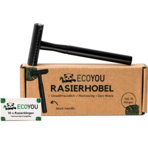 EcoYou Rasierhobel Metallic black, Stk