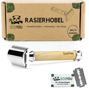 EcoYou Rasierhobel Olivenholz, Olivgrün, Stk