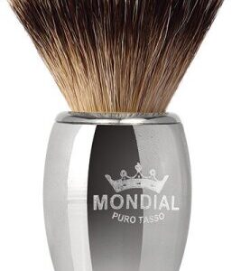 Mondial Exclusive Rasierpinsel Silvertip Badger Metal