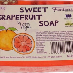 Fantasia Handgearbeitete Seifen 100% Vegan 100 g Grapefruit