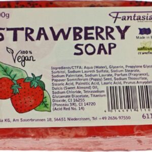 Fantasia Handgearbeitete Seifen 100% Vegan 100 g Strawberry