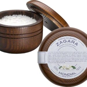 Mondial Luxury Shaving Cream Wooden Bowl 140 ml Zagara