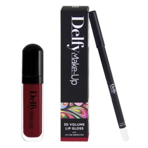 Delfy Cosmetics  Delfy Cosmetics 3D-Volumenlipgloss mit Lippenlinienkorrektor Lipgloss 7.0 ml