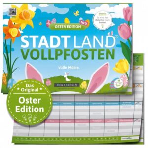 Denkriesen Spiel, STADT LAND VOLLPFOSTEN - OSTERN EDITION (DIN A4-Format) - deutsch