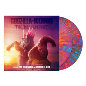 Godzilla - Godzilla X Kong: The New Empire OST Ltd. Neon Pink/Blue Swirl w/ Orange/Pink - Splattered 2 Vinyl