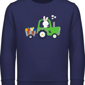 Shirtracer Sweatshirt Traktor Hase Ostereier Geschenk Ostern
