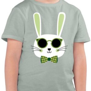 Shirtracer T-Shirt Osterhase Sonnenbrille Grün (1-tlg) Geschenk Ostern