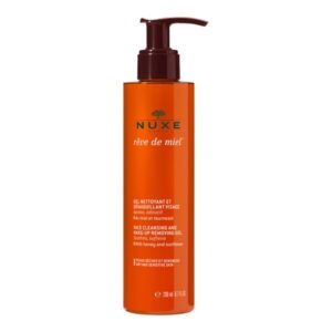 Nuxe Rêve de Miel® Make-up Entferner und Gesichtsreinigungsgel für trockene Haut 200 ml