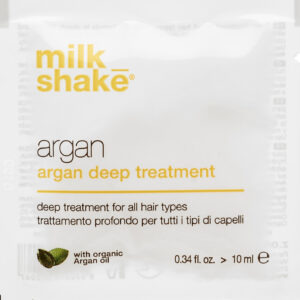 Strapaziertes HaarWirkung: Anti-SchuppenMilk Shake Argan Deep Treatment ist eine Maske f&uuml;r alle Haartypen. Es ist perfekt f&uuml;r normales