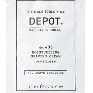 Die DEPOT 405 Moisturizing Shaving Cream brushless sorgt f&uuml;r eine perfekte Rasur. Sie macht die Haut geschmeidig und spendet Feuchtigkeit und Frische. Die k&uuml;hlende und spezielle Formel sch&uuml;tzt die Haut