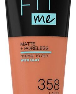 Maybelline Fit Me! Matte + Poreless Make-Up Nr. 358 Latte Foundation 30ml