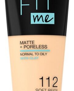 Maybelline New York Fit Me! Matte + Poreless Make-Up 112 Soft Beige Foundation (flüssig) 30ml