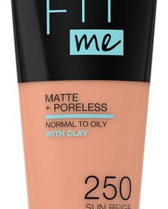 Maybelline New York Fit Me! Matte + Poreless Make-Up 250 Sun Beige Foundation (flüssig) 30ml