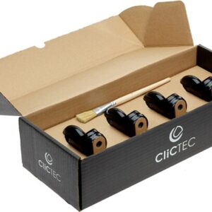 Efalock Clic Tec Rolle silber 4er Piccolo