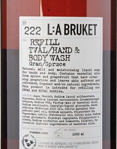 L:A Bruket No. 222 Refill Hand & Body Wash Spruce 1000 ml