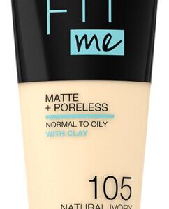 Maybelline Fit Me! Matte + Poreless Make-Up Nr. 105 Natural Ivory Foundation 30ml