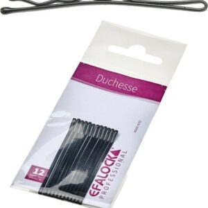 Efalock Duchesse Haarklemmen 5 cm 12 Stk. schwarz