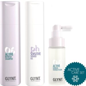 Aktion - Glynt Active Care Set Refresh Shampoo + Sensitive Shower Gel + Active Ginkgo Energeticum